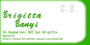 brigitta banyi business card